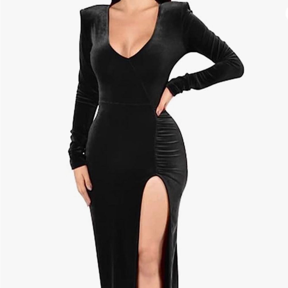 Black Velvet Dress